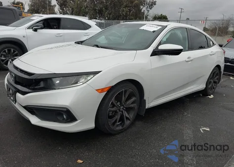 2019 Honda Civic Sport from USA, damaged, VIN 2HGFC2F83KH564560